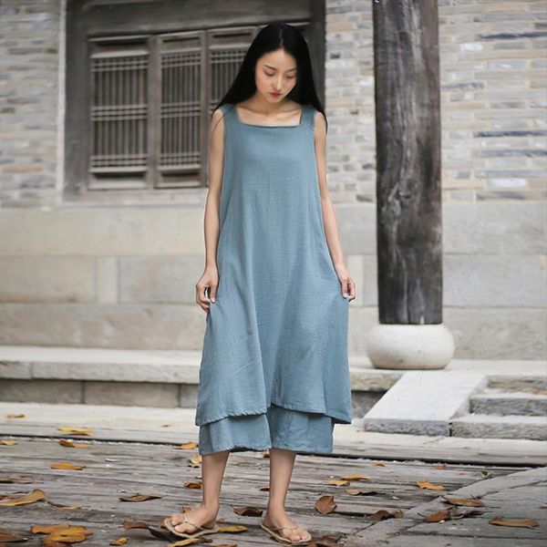 sleeveless dresses solid color patchwork irregular tie 2021 summer vintage 4 loose colors cotton linen women dresses, Black;gray
sleeveless dresses solid color patchwork irregular tie 2021 summer vintage 4 loose colors cotton linen women dresses, Black;gray