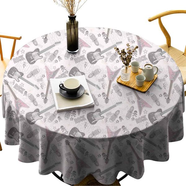 round tablecloth cotton linen dust-proof table cover pattern with guitars shoes skulls crossbones stars punk rock music concert
round tablecloth cotton linen dust-proof table cover pattern with guitars shoes skulls crossbones stars punk rock music concert