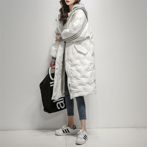 black hooded warm down coat women long jacket new winter loose down jackets female overcoat fashion thick parkas lady outwears lj201127
black hooded warm down coat women long jacket new winter loose down jackets female overcoat fashion thick parkas lady outwears lj201127