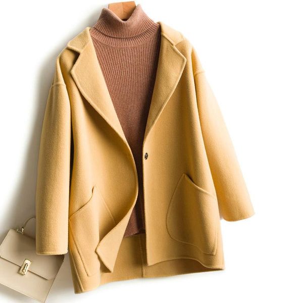 woolen jacket women's autumn new korean loose fashion versatile casual woolen jacket, Black
woolen jacket women's autumn new korean loose fashion versatile casual woolen jacket, Black