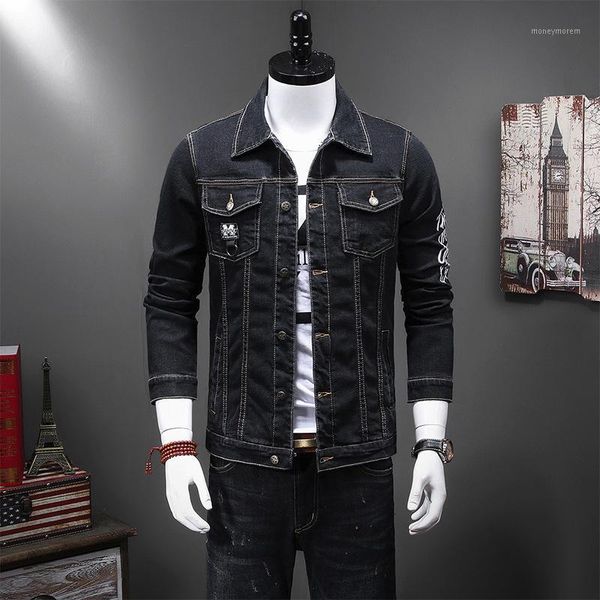 modison men jacket veste homme streetwear slim fit cotton denim jackets man black color1, Black;brown
modison men jacket veste homme streetwear slim fit cotton denim jackets man black color1, Black;brown