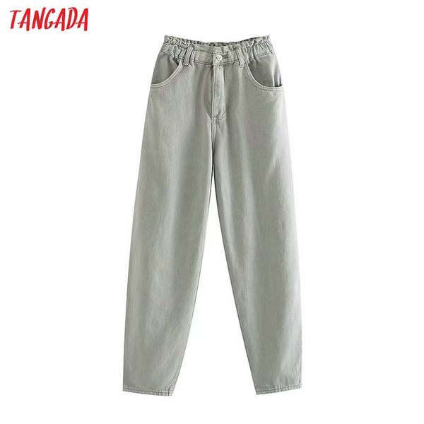 tangada autumn winter women amygreen denim harm pants strethy waist fashion female loose casual vintage jean femme lj200808, Blue
tangada autumn winter women amygreen denim harm pants strethy waist fashion female loose casual vintage jean femme lj200808, Blue