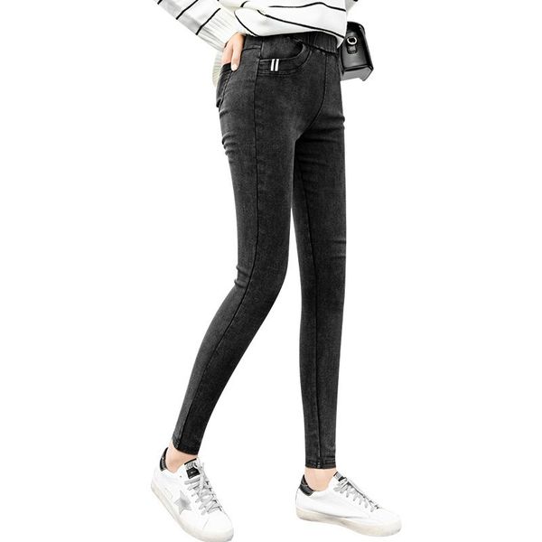 spring fall big basic sand washing pocket webbing jeans elastic women's leggings snowflake denim pencil pants plus size jeggings, Blue
spring fall big basic sand washing pocket webbing jeans elastic women's leggings snowflake denim pencil pants plus size jeggings, Blue