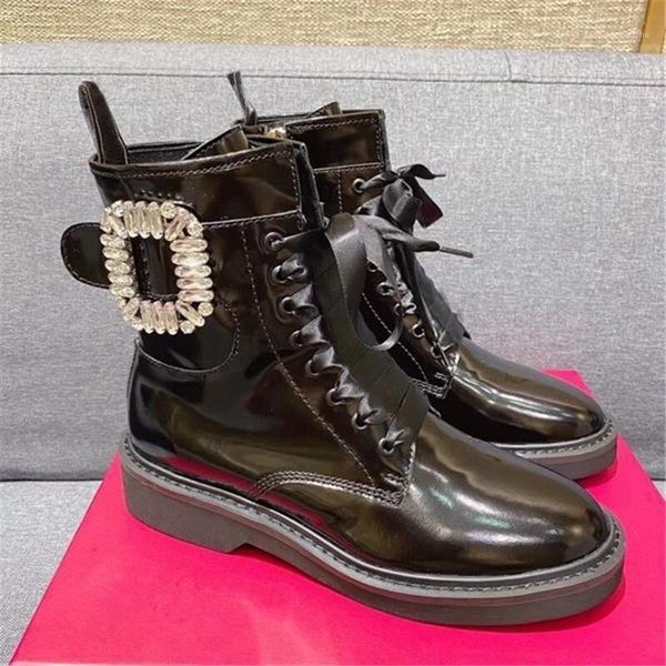 boots crystal drcor women ankle patent leather lace-up short booties spring autumn casual shoes woman low heel riding boots1, Black
boots crystal drcor women ankle patent leather lace-up short booties spring autumn casual shoes woman low heel riding boots1, Black
