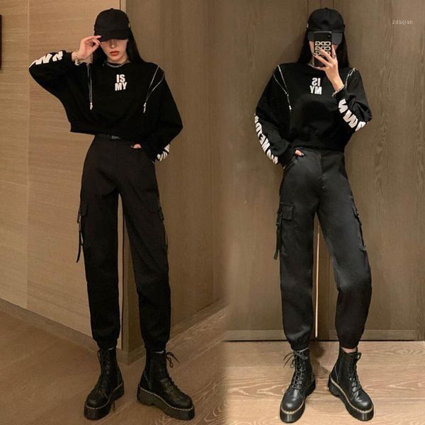 women's tracksuits locomotive two pieces suit bat sleeve high waist overalls sweater street fashion letter zipper cool women cloth1, Gray
women's tracksuits locomotive two pieces suit bat sleeve high waist overalls sweater street fashion letter zipper cool women cloth1, Gray