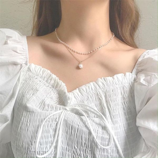 folded double contracted pearl necklace female tide restoring ancient ways of clavicle short chain chain neck ornaments, Silver
folded double contracted pearl necklace female tide restoring ancient ways of clavicle short chain chain neck ornaments, Silver