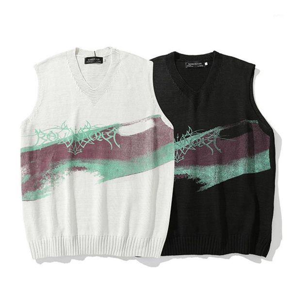 soft cotton sweater vest men v neck brand oversized sweaters fashion print for couple 2020 autumn korean clothes1, Black;white
soft cotton sweater vest men v neck brand oversized sweaters fashion print for couple 2020 autumn korean clothes1, Black;white