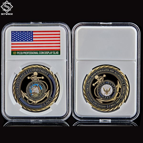 metal craft u.s.navy emblem core values antique copper plated hollow coin medal of courage commitment coins w/pccb box
metal craft u.s.navy emblem core values antique copper plated hollow coin medal of courage commitment coins w/pccb box