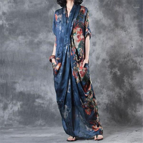 buykud 2018 summer vintage floral printed deep v-neck long dress women loose short sleeve elegant robe blue dresses with pocket1, Black;gray
buykud 2018 summer vintage floral printed deep v-neck long dress women loose short sleeve elegant robe blue dresses with pocket1, Black;gray