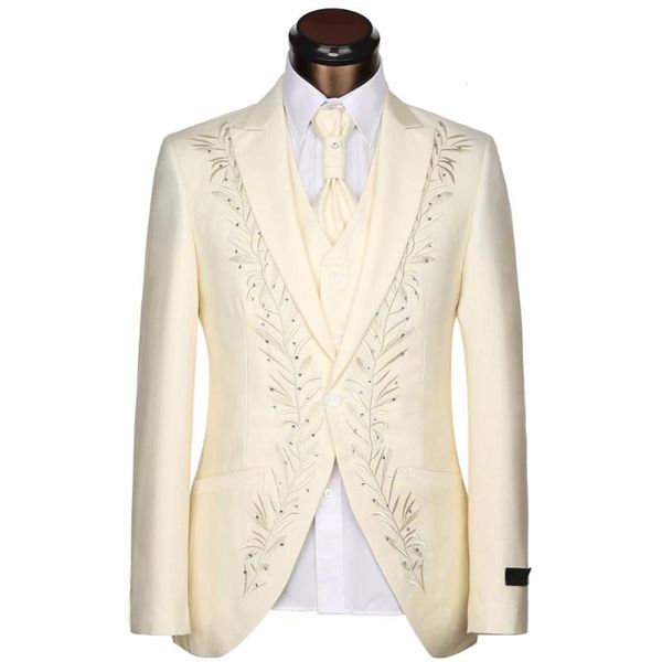 men's suits & blazers arrival beige black custom design slim fit fashion wedding groom tuxedos men man business suit(jacket+pants+vest+, White;black
men's suits & blazers arrival beige black custom design slim fit fashion wedding groom tuxedos men man business suit(jacket+pants+vest+, White;black