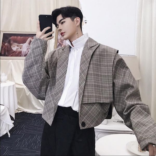 2020 autumn new designer vintage small chess male houhoustooth suit jacket paragraph short blazers srbx, White;black
2020 autumn new designer vintage small chess male houhoustooth suit jacket paragraph short blazers srbx, White;black