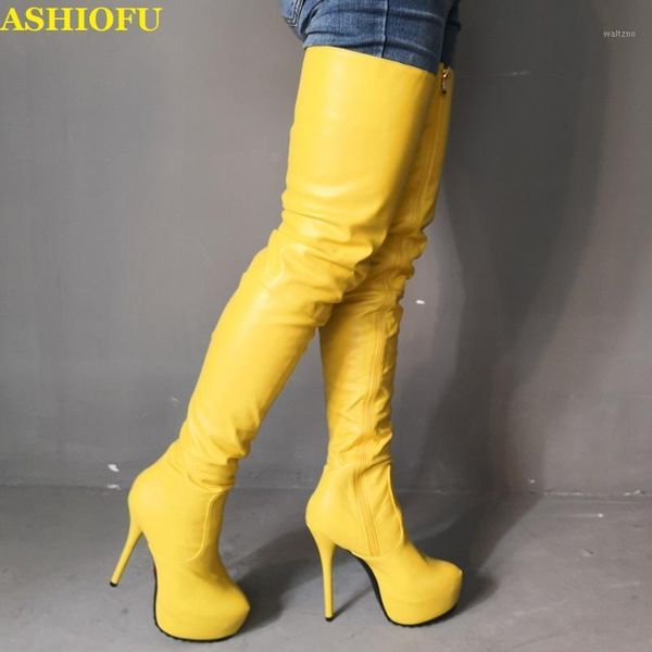 ashiofu new real picture women high heel boots stripper club over knee boots dress evening winter slim fashion long1, Black
ashiofu new real picture women high heel boots stripper club over knee boots dress evening winter slim fashion long1, Black