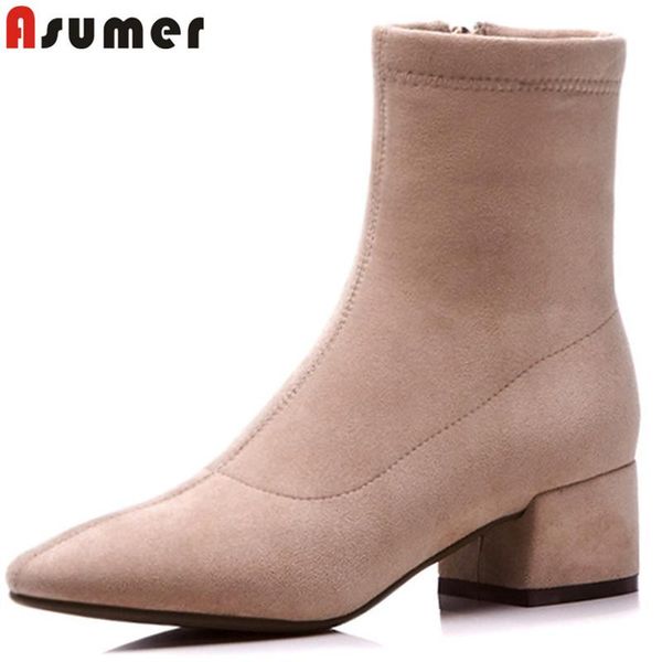 boots asumer big size 34-43 fashion square toe ankle women zip med heels ladies black suede leather
boots asumer big size 34-43 fashion square toe ankle women zip med heels ladies black suede leather