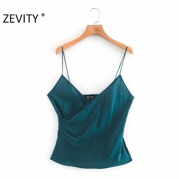 zevity new women cross v neck inner style sling shirt chic ladies side button spaghetti strap blouses femininas ls71131, White
zevity new women cross v neck inner style sling shirt chic ladies side button spaghetti strap blouses femininas ls71131, White