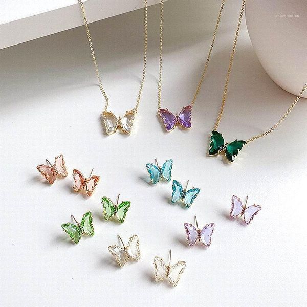 colorful crystal butterfly stud earrings for women girls 2020 new jewelry elegant transparent korean earings gifts1, Golden;silver
colorful crystal butterfly stud earrings for women girls 2020 new jewelry elegant transparent korean earings gifts1, Golden;silver