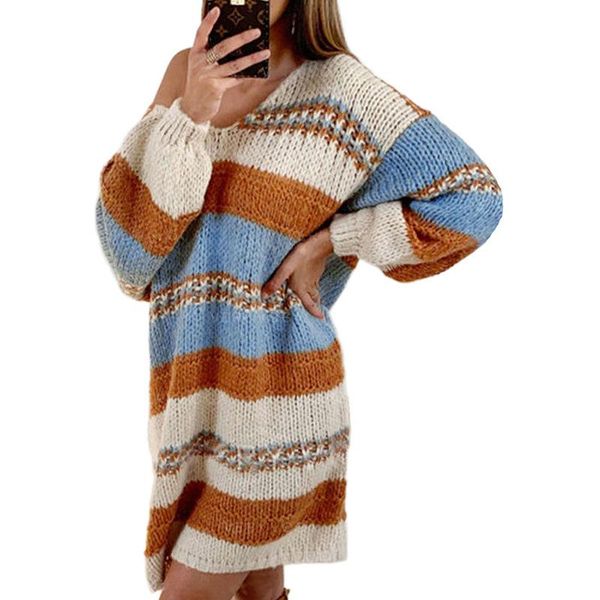 women's sweaters fashion knitted sweater female autumn/winter style v-neck striped mid-length lady pullovers women casual clothing, White;black
women's sweaters fashion knitted sweater female autumn/winter style v-neck striped mid-length lady pullovers women casual clothing, White;black