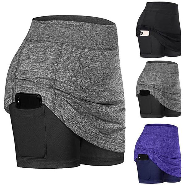 women's tennis skirts inner shorts elastic sports goes skorts with phone pockets sal99, White;black
women's tennis skirts inner shorts elastic sports goes skorts with phone pockets sal99, White;black