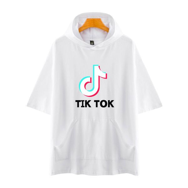 2020 new tik tok loose hooded short sleeve t-shirt for men and women short sleeve, Blue
2020 new tik tok loose hooded short sleeve t-shirt for men and women short sleeve, Blue