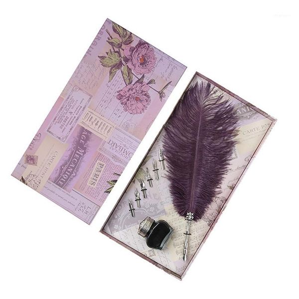 1 set ink set wedding signature pen wedding gift box with business gift dip pen fountain pens stationery feather1
1 set ink set wedding signature pen wedding gift box with business gift dip pen fountain pens stationery feather1