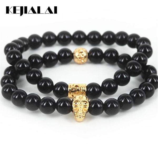 kejialai 2pcs браслет из бисера природный черный камень бисер мужчины браслет skeleton gold charm женщины моды a0574, Black
kejialai 2pcs браслет из бисера природный черный камень бисер мужчины браслет skeleton gold charm женщины моды a0574, Black