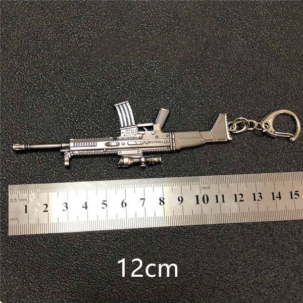 weapon akm 12cm rifle pubg model 7.62mm chains ak 47 toys gun keychains llaveros chaveiro sleutelhanger key ring keyring, Silver
weapon akm 12cm rifle pubg model 7.62mm chains ak 47 toys gun keychains llaveros chaveiro sleutelhanger key ring keyring, Silver