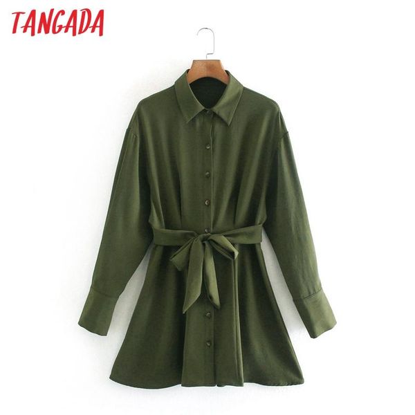 tangada spring fashion women amygreen shirt dress with slash long sleeve office ladies mini dress 2xn03, Black;gray
tangada spring fashion women amygreen shirt dress with slash long sleeve office ladies mini dress 2xn03, Black;gray