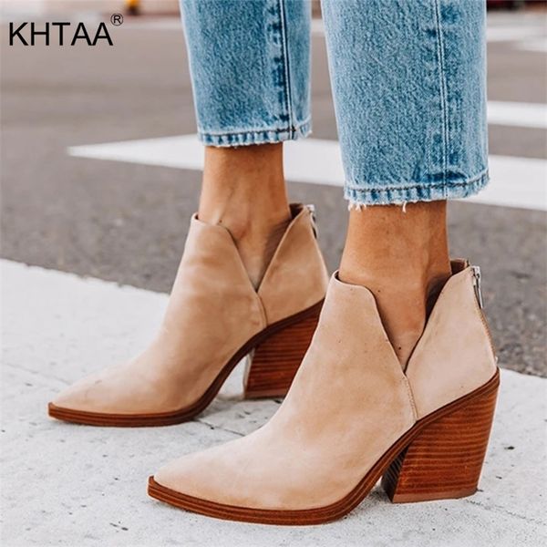 2021 women ankle boots fashion boots for woman autumn winter pointed toe high heels zipper female shoes booties for females 201215, Black
2021 women ankle boots fashion boots for woman autumn winter pointed toe high heels zipper female shoes booties for females 201215, Black