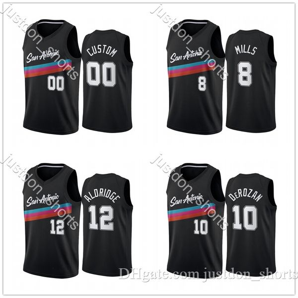 men 10 derozan 8 mills lamarcus aldridge sanantonio black city fiesta colors 2020-21 jersey, Black;red
men 10 derozan 8 mills lamarcus aldridge sanantonio black city fiesta colors 2020-21 jersey, Black;red