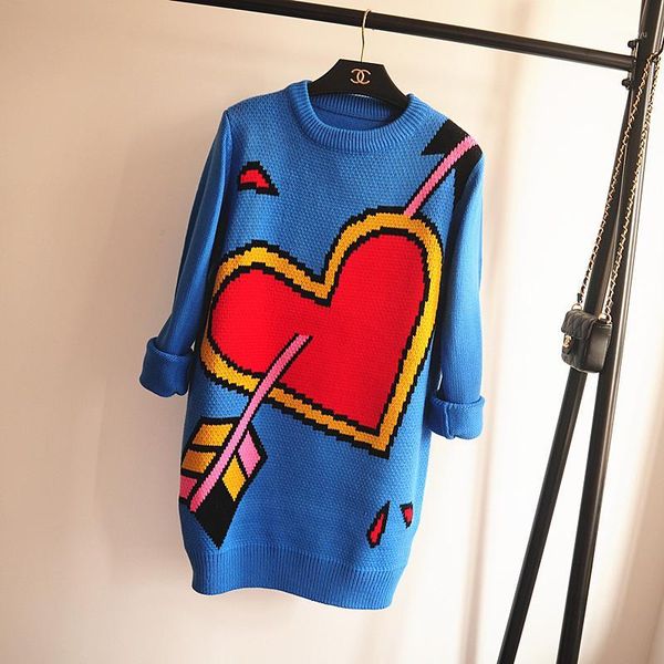 wholesale- 2016 fanbingbing superstar same stye sweater women knitted red heart pattern sweater girl casual loose pullover sweater1, White;black
wholesale- 2016 fanbingbing superstar same stye sweater women knitted red heart pattern sweater girl casual loose pullover sweater1, White;black