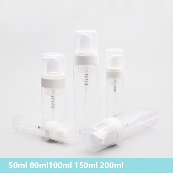 50ml/80ml/100ml/150ml/200ml clear plastic foaming bottles soap mousses liquid dispenser froth shampoo lotion refillable package bottles
50ml/80ml/100ml/150ml/200ml clear plastic foaming bottles soap mousses liquid dispenser froth shampoo lotion refillable package bottles