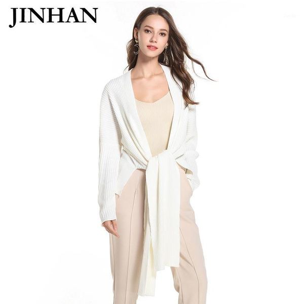 jinhan 2018 slash neck women knitted sweater loose loog full seelve female sweaters casual solid knitted cardigans jhs9081, White;black
jinhan 2018 slash neck women knitted sweater loose loog full seelve female sweaters casual solid knitted cardigans jhs9081, White;black