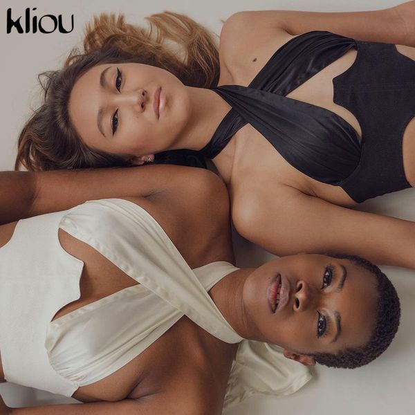 bandage cross zipper crop women 2021 casual streetwear solid halter skinny sleeveless backless party clubwear camis, White
bandage cross zipper crop women 2021 casual streetwear solid halter skinny sleeveless backless party clubwear camis, White
