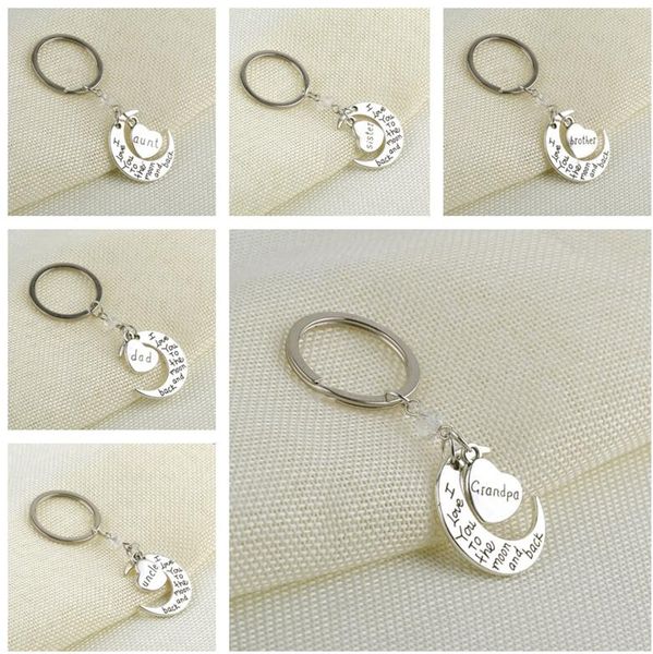 i love you to the moon and back keychain moon heart shape key ring holder metal circle charm for bag key pendants toys decoration e112702, Red;brown
i love you to the moon and back keychain moon heart shape key ring holder metal circle charm for bag key pendants toys decoration e112702, Red;brown