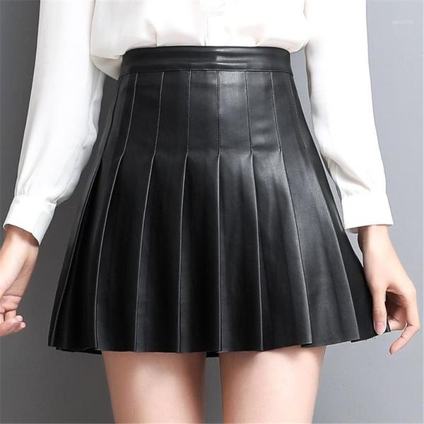 skirts plus size female above knee high waist short skirt women stitching pleated autumn oversize winter genuine leather pleat skirts1, Black
skirts plus size female above knee high waist short skirt women stitching pleated autumn oversize winter genuine leather pleat skirts1, Black