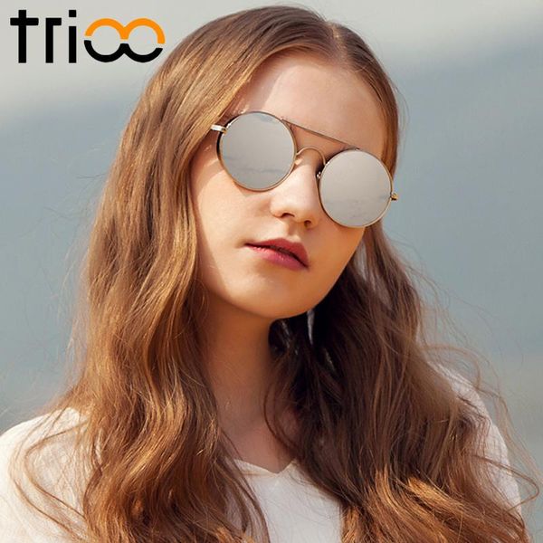 trioo round luxury pink ladies shades mirror color lens lunette twin beams designer sunglasses for women fashion eyewear accesso, White;black
trioo round luxury pink ladies shades mirror color lens lunette twin beams designer sunglasses for women fashion eyewear accesso, White;black