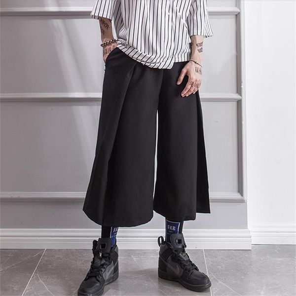 men's trousers summer casual loose wide-leg shorts men's trousers seven minutes culottes false two black yamamoto style1
men's trousers summer casual loose wide-leg shorts men's trousers seven minutes culottes false two black yamamoto style1