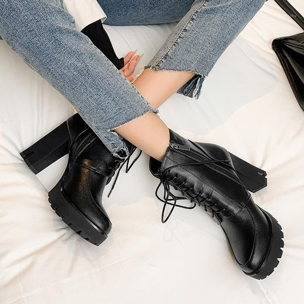 boots platform high heel lace up women's big size 34-41 female autumn thick heels zip women 391, Black
boots platform high heel lace up women's big size 34-41 female autumn thick heels zip women 391, Black