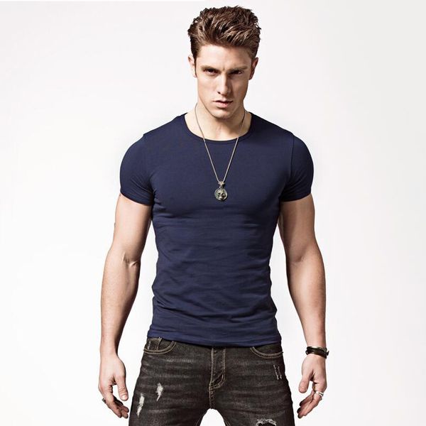 round neck pure color brief men's short sleeve t-shirt lycra cotton clothing kg-83, White;black
round neck pure color brief men's short sleeve t-shirt lycra cotton clothing kg-83, White;black