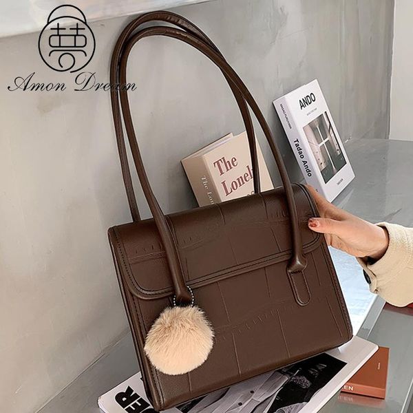 shoulder bags stone pattern pu leather for women 2021 winter fashion hairball ladies trending bag designer handbags
shoulder bags stone pattern pu leather for women 2021 winter fashion hairball ladies trending bag designer handbags