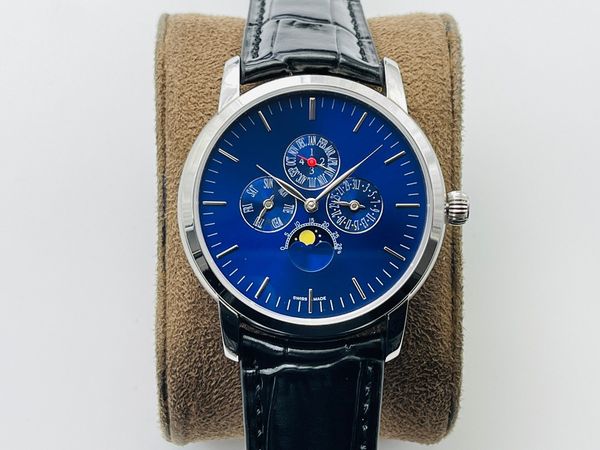 davinci's classic lunar phase watch with a diameter of 40mmand a 9015 automatic chain movement, with apower reserve of about 42 hours, Slivery;brown
davinci's classic lunar phase watch with a diameter of 40mmand a 9015 automatic chain movement, with apower reserve of about 42 hours, Slivery;brown