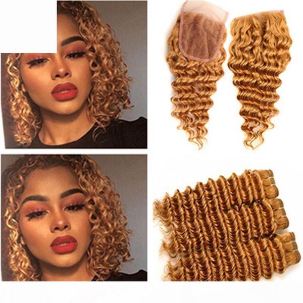 deep wave pure 27 honey blonde peruvian human hair wefts 3bundles with closure strawberry blonde human hair lace closure with bundles, Black
deep wave pure 27 honey blonde peruvian human hair wefts 3bundles with closure strawberry blonde human hair lace closure with bundles, Black