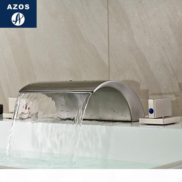 wholesale split faucetwaterfall waterfall brass nickel brushed cold and switch bathroom shower room basin double handle three ho
wholesale split faucetwaterfall waterfall brass nickel brushed cold and switch bathroom shower room basin double handle three ho