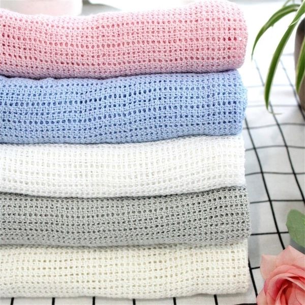 76x100cm super soft cotton crochet hole thin summer wrap baby knitted blanket toddler kids back seat cover baby deken crib cover y200109
76x100cm super soft cotton crochet hole thin summer wrap baby knitted blanket toddler kids back seat cover baby deken crib cover y200109