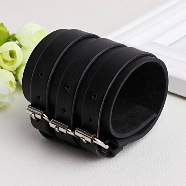260x60mm 3 strand triple strap faux leather cuff wrap wtistband bracelet punk charm bracelets, Golden;silver
260x60mm 3 strand triple strap faux leather cuff wrap wtistband bracelet punk charm bracelets, Golden;silver