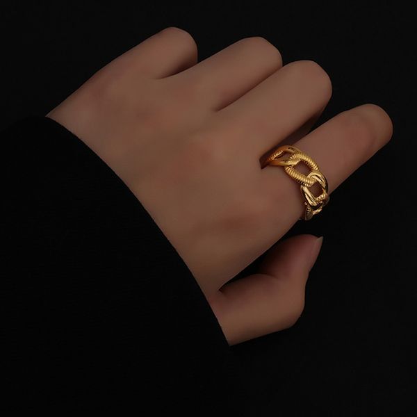 gold color textured chain rings curb link geometric rings for women minimalist open stacking rings adjustable hot, Silver
gold color textured chain rings curb link geometric rings for women minimalist open stacking rings adjustable hot, Silver