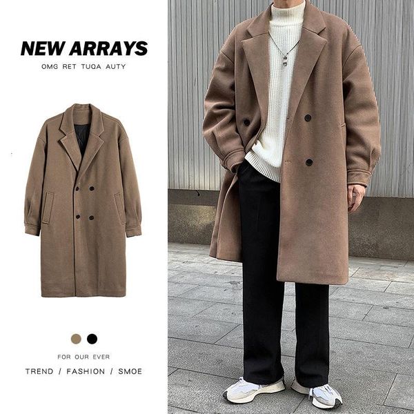 winter plus cotton thick woolen coat men's warm fashion casual long woolen coat men korean oversize mens overcoat, Black
winter plus cotton thick woolen coat men's warm fashion casual long woolen coat men korean oversize mens overcoat, Black