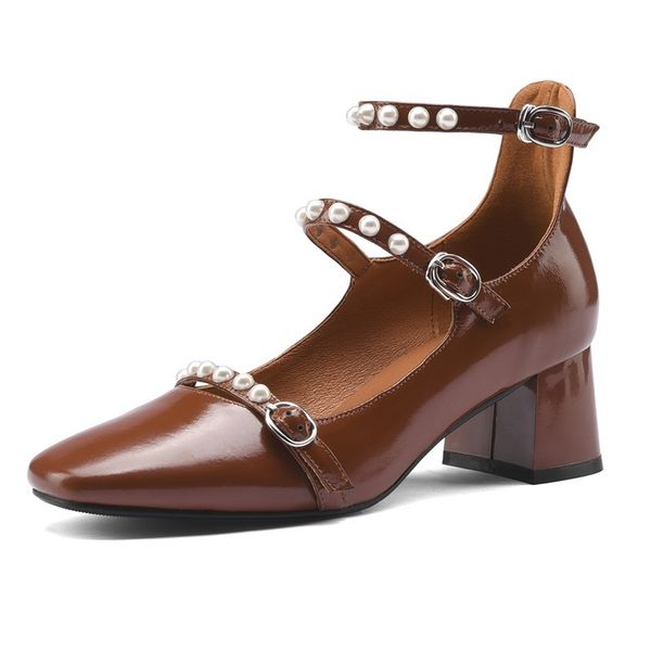 2021 female design classic high heels party toe leather genuine mary janes shoes woman 34-40 mvdk, Black
2021 female design classic high heels party toe leather genuine mary janes shoes woman 34-40 mvdk, Black