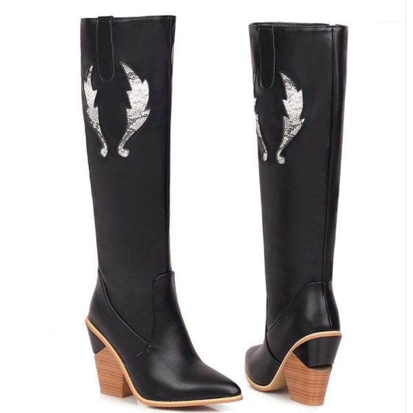 black white knee high boots autumn winter women boots wedges high heel long pointed toe western cowboy ladies shoes1
black white knee high boots autumn winter women boots wedges high heel long pointed toe western cowboy ladies shoes1
