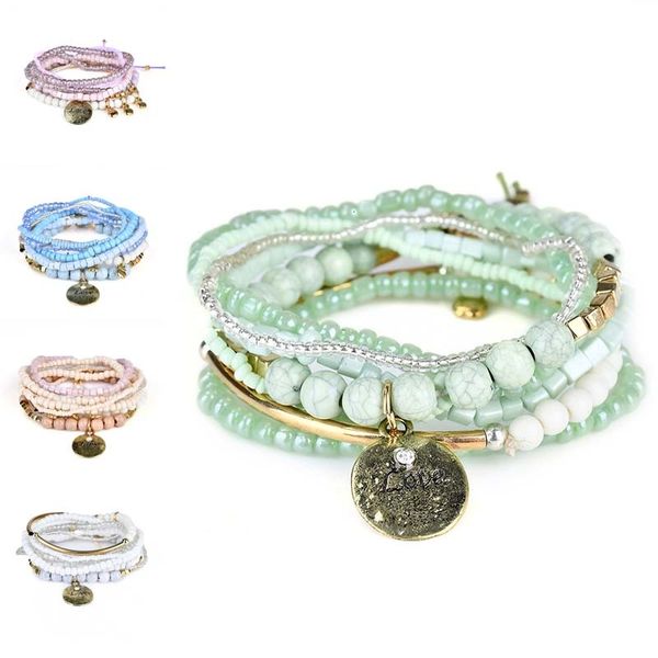 cuffs love stone multilayer acrylic bracelet bohemia bangle beads chain fashion jewelry for women gift drop shipping
cuffs love stone multilayer acrylic bracelet bohemia bangle beads chain fashion jewelry for women gift drop shipping