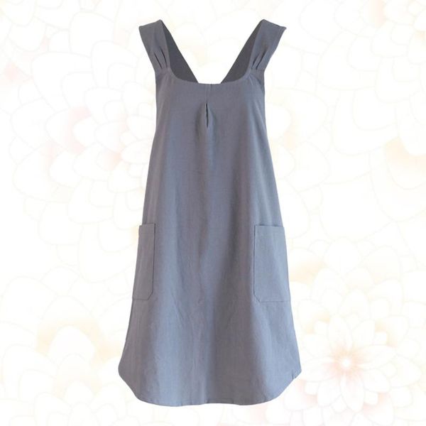simple style cooking apron stain resistant apron sleeveless serving aprons housework for home restaurant (grey
simple style cooking apron stain resistant apron sleeveless serving aprons housework for home restaurant (grey